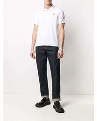 weißes Polohemd von MAISON KITSUNÉ