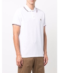 weißes Polohemd von Moncler