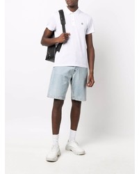 weißes Polohemd von Moncler