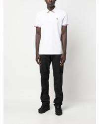 weißes Polohemd von Moncler