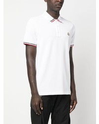 weißes Polohemd von Moncler