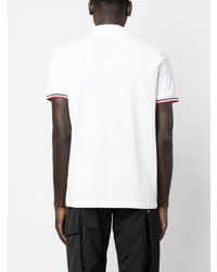 weißes Polohemd von Moncler