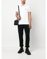 weißes Polohemd von Moncler