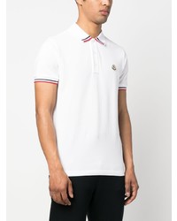 weißes Polohemd von Moncler