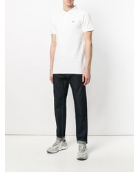 weißes Polohemd von MAISON KITSUNÉ