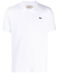 weißes Polohemd von MAISON KITSUNÉ