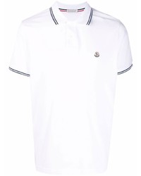 weißes Polohemd von Moncler