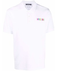 weißes Polohemd von Moschino