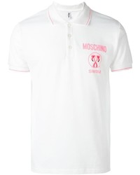 weißes Polohemd von Moschino