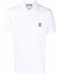 weißes Polohemd von Moschino