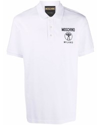 weißes Polohemd von Moschino