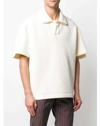 weißes Polohemd von Maison Margiela