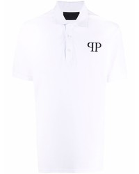 weißes Polohemd von Philipp Plein