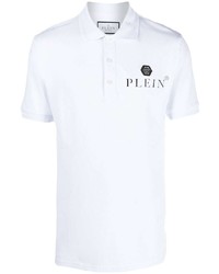 weißes Polohemd von Philipp Plein
