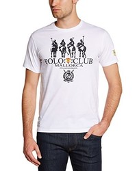 weißes Polohemd von Polo Club Mallorca