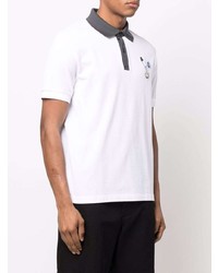 weißes Polohemd von Raf Simons X Fred Perry