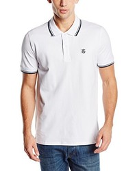 weißes Polohemd von Selected Homme