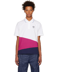 weißes Polohemd von Sergio Tacchini