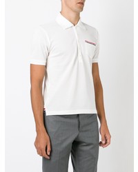 weißes Polohemd von Thom Browne