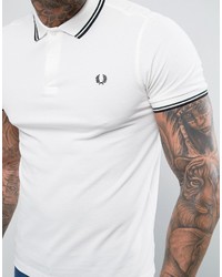 weißes Polohemd von Fred Perry