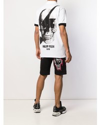 weißes Polohemd von Philipp Plein