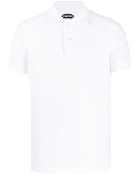 weißes Polohemd von Tom Ford