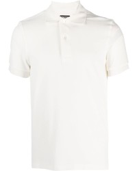 weißes Polohemd von Tom Ford
