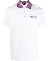 weißes Polohemd von Versace
