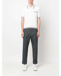 weißes Polohemd von Thom Browne