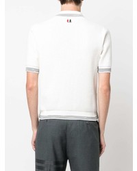 weißes Polohemd von Thom Browne