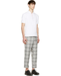 weißes Polohemd von Thom Browne