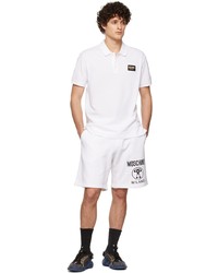 weißes Polohemd von Moschino