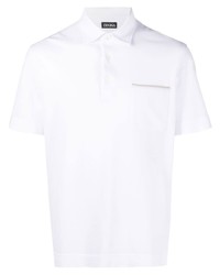 weißes Polohemd von Zegna