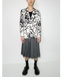 weißes Sakko mit Blumenmuster von Comme Des Garcons Homme Plus