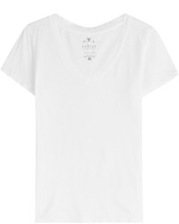 weißes Samt T-shirt