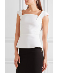 weißes Schößchen-Top von Roland Mouret