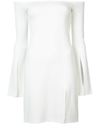 weißes schulterfreies Kleid von Alexis
