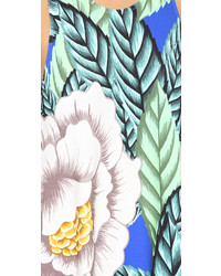 weißes schwingendes Kleid mit Blumenmuster von Mara Hoffman