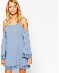 weißes schwingendes Kleid von Asos