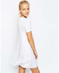 weißes schwingendes Kleid von Asos