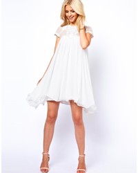 weißes schwingendes Kleid von Lydia Bright