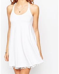 weißes schwingendes Kleid von Asos