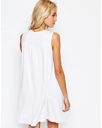 weißes schwingendes Kleid von Asos