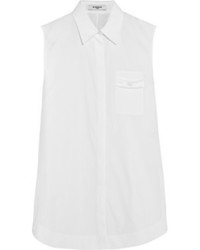 weißes Seide ärmelloses Hemd von Givenchy