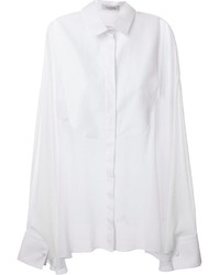 weißes Seide Businesshemd von Valentino