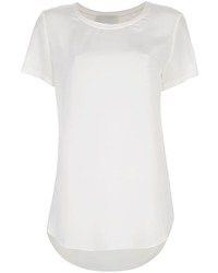 weißes Seide T-Shirt mit einem Rundhalsausschnitt von 3.1 Phillip Lim