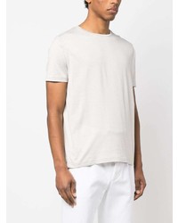 weißes Seide T-Shirt mit einem Rundhalsausschnitt von Colombo