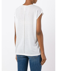 weißes Seide T-shirt von Rag & Bone