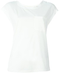 weißes Seide T-shirt von Twin-Set