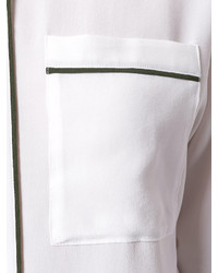 weißes Seidehemd von Kenzo